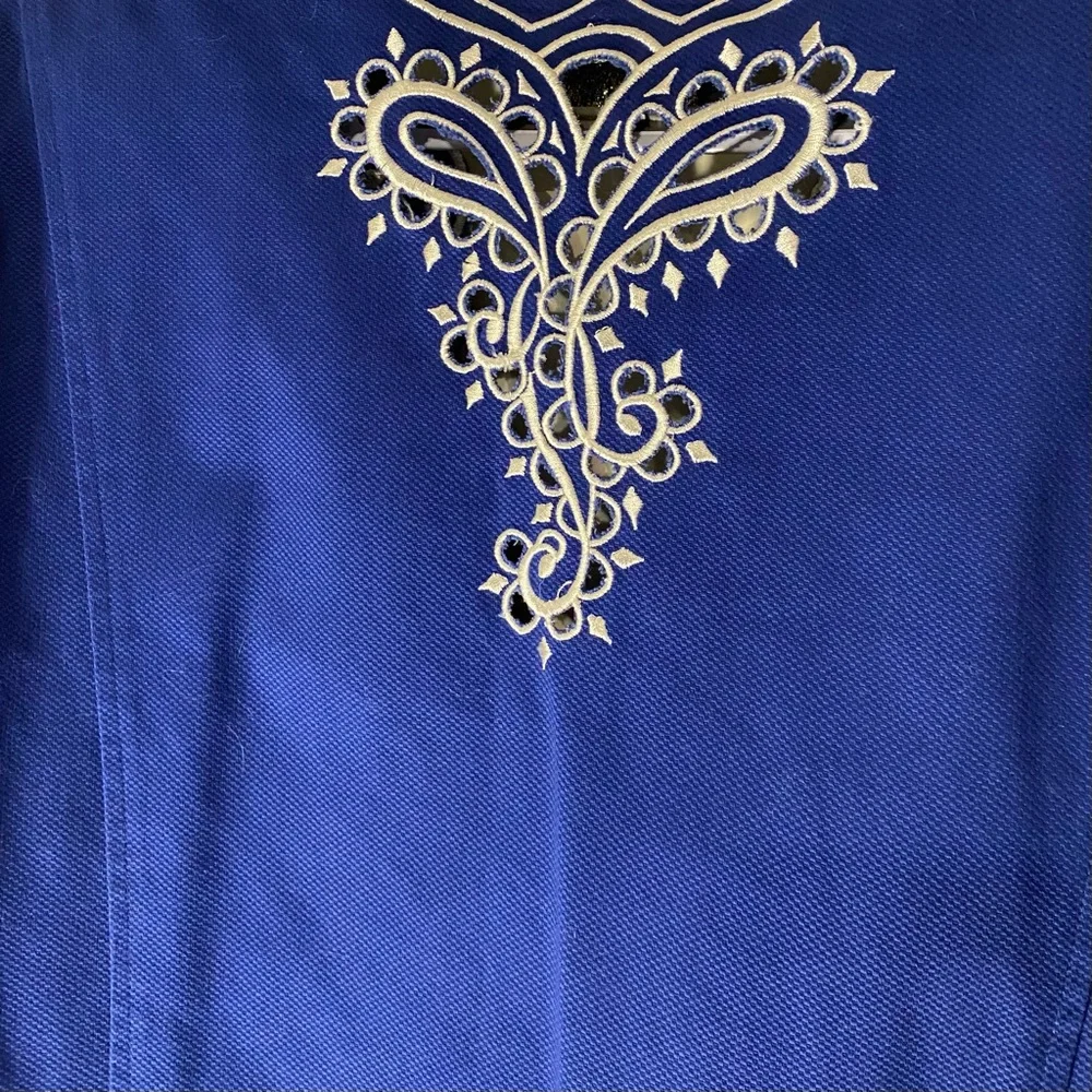 Bob Mackie Blue Embroidered Blazer - Picture 6 of 6